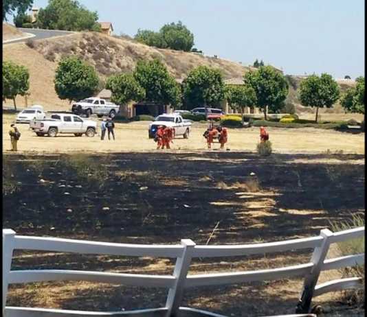 Mower sparks 10-acre fire near Greenfield