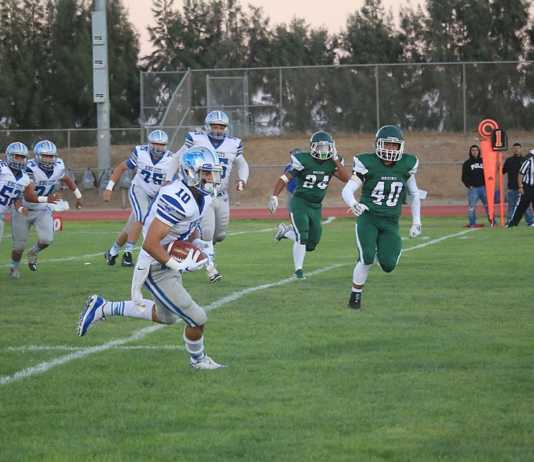 Mustangs crush Bruins, 34-0