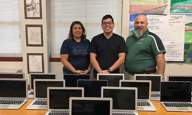 Greenfield alumnus donates laptops