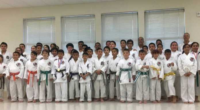 Karate students take exams in Greenfield