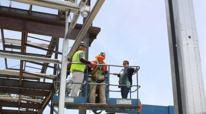 City tours marijuana facility construction