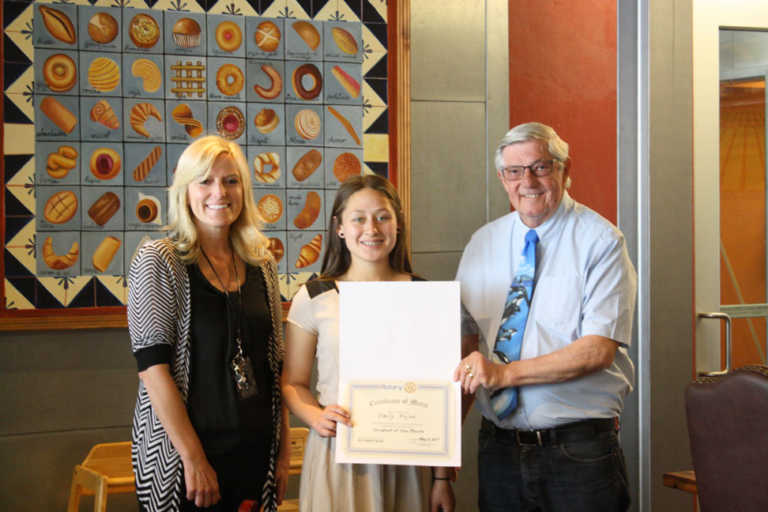 Emily Rojas named Rotary student of the month