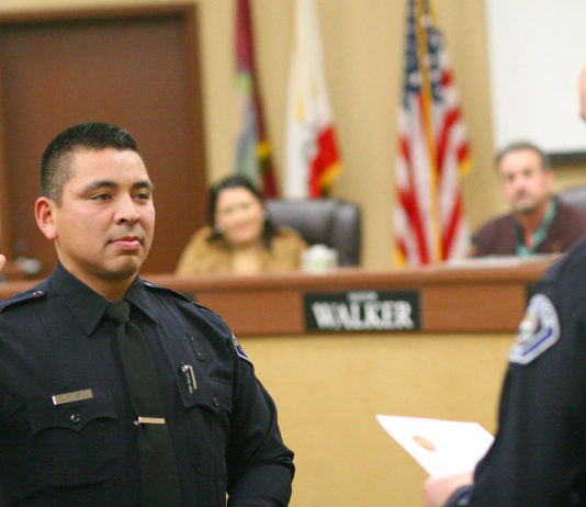 Greenfield welcomes new police officer at swearing-in ceremony