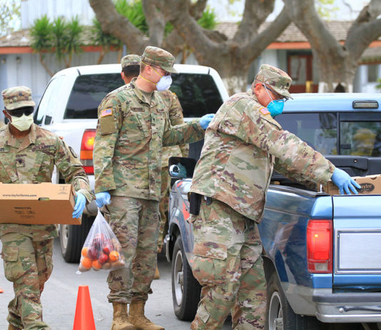 California National Guard helps with food distributions in Salinas Valley